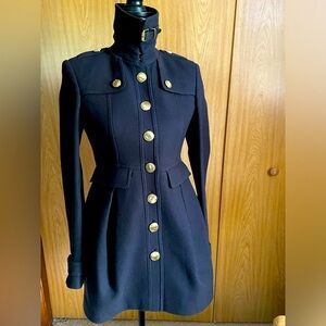 Burberry Navy wool coat size  US 4 IT 38